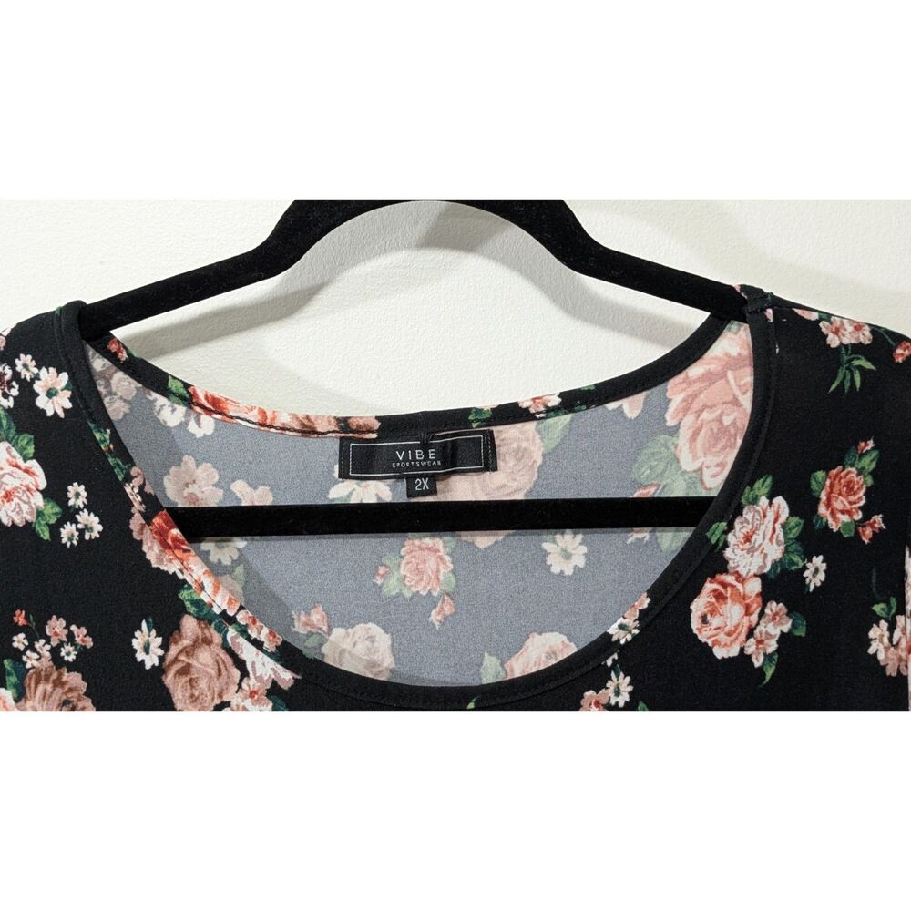 Vibe Sportswear Floral Dress size 2X - Picture 4 of 4